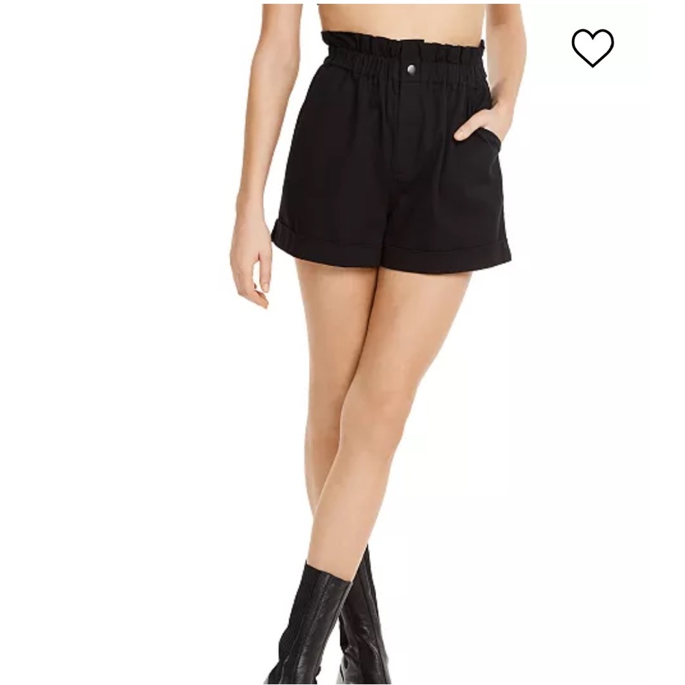 NWOT Danielle Bernstein 100% cotton paperbag waist shorts